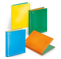 Raccoglitori 4 anelli ø 30 mm Monocromo A4 5 pezzi