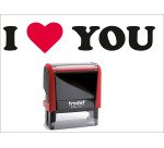 Timbro Trodat Printy 4912 "I love you" rosso