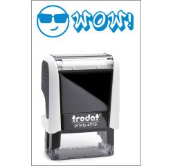 Timbro Trodat Printy 4910 "WOW" bianco