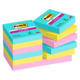 Post-it Super Sticky Notes 47.6 x 47.6 mm Assorted Square 12 Pads of 90 Sheets