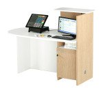 Bancone accoglienza compatto posizionamento a destra o sinistra l 142,5 x 83 x 117 cm