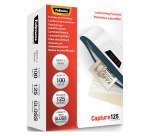 Buste Pouches per plastificazione Fellowes A6 125 micron finitura lucida in conf. da 100 pz