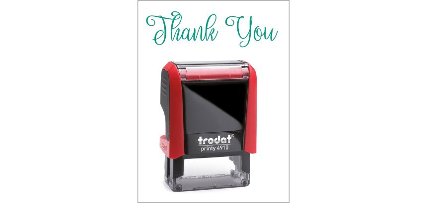 Timbro Trodat Printy 4910 "Thank you" rosso