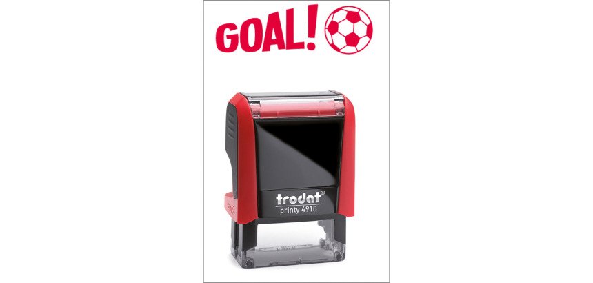 Timbro Trodat Printy 4910 "Goal" rosso