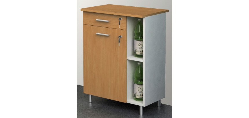 Mobile Punto Ristoro Artexport 2872.1/34 Noce chiaro, bianco 600 x 450 x 840 mm