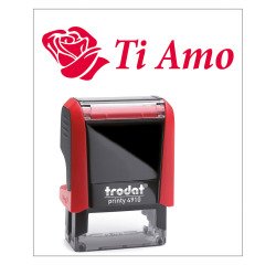 Timbro Trodat Printy 4910 "Ti amo" rosso