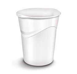 En_cestino 14 litri bianco gloss