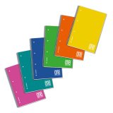 Quaderno spiralato Blasetti One Color PPL Assortiti A quadretti 4 fori A5 21 x 16 cm 80 g/m²