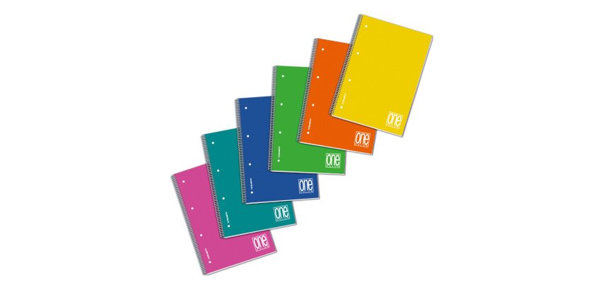 Quaderno spiralato Blasetti One Color PPL Assortiti A righe 4 fori A4 70 g/m²