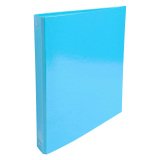 Raccoglitore ad anelli Exacompta 4 anelli 30 mm cartoncino rigido A4 blu chiaro