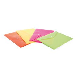 Fellowes envelop stud shocking file plastic A4 4 Pieces