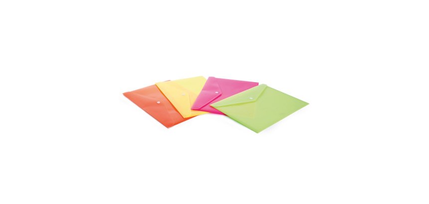Fellowes envelop stud shocking file plastic A4 4 Pieces