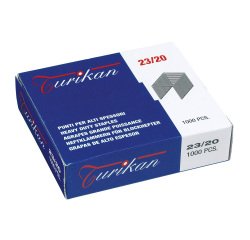 Punti metallici Turikan 23/20 1.000 pezzi