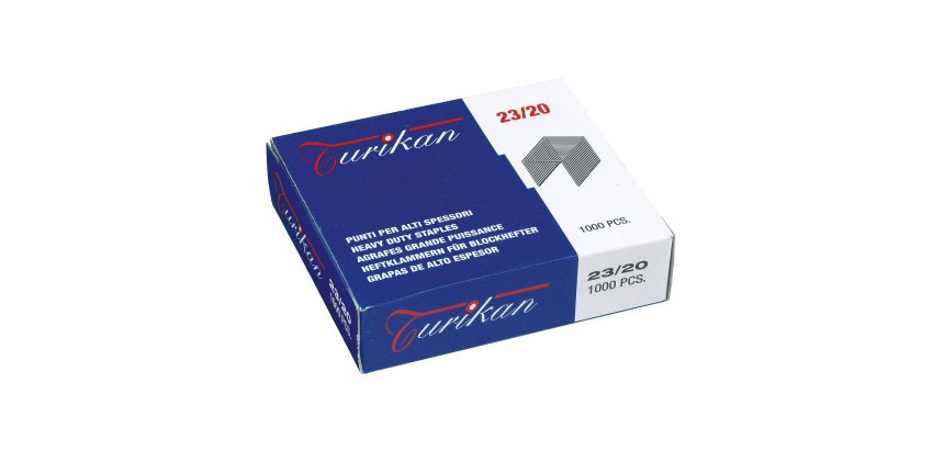 Punti metallici Turikan 23/20 1.000 pezzi