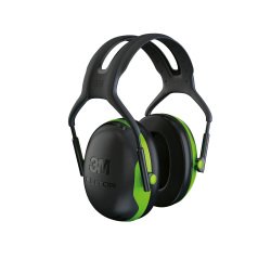 3M Ear Defenders X1A Foam, Plastic Black, Green