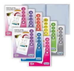 Portalistini personalizzabili FAVORIT Sviluppo A4 trasparente 10 buste - 20 viste