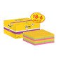 Post-it Super Sticky Assortiti 47,6 x 47,6 mm Confezione convenienza 18+6 unità da 90 fogli