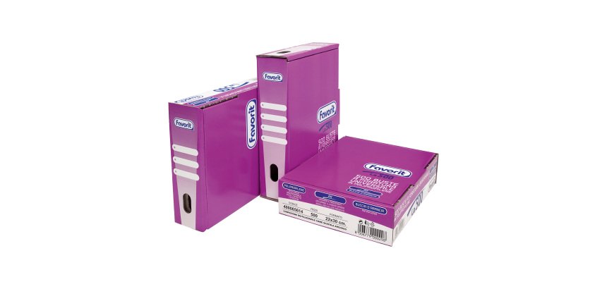 Buste a perforazione Universale Favorit LA500 Air 22 x 30 cm trasparente polipropilene finitura goffrata a buccia d'arancia spessore leggero 500 unità