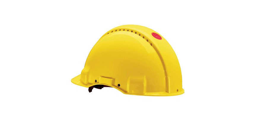 3M Safety Helmet Uvicator ABS One Size White