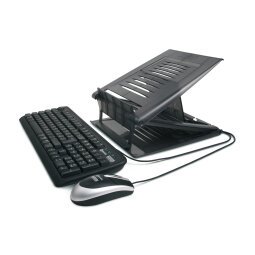 Set supporto notebook tastiera e mouse USB Hamlet TIRAMISÙ XTMS100KM nero