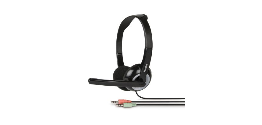 Cuffie con microfono Hamlet HHEADMJK 2x Jack 3.5mm