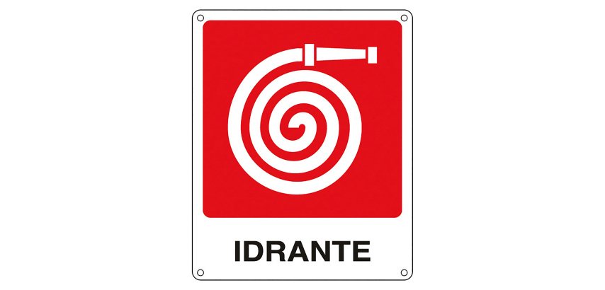 Cartelli Segnalatori Idrante 31 x 25 cm