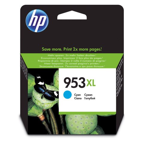 HP 953XL Original Ink Cartridge F6U16AE Cyan