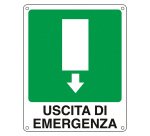 Cartelli Segnalatori Uscita di emergenza 31 x 25 cm