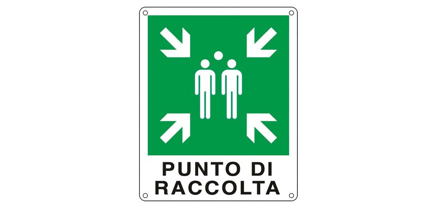 Cartelli Segnalatori Punto di raccolta 31 x 25 cm