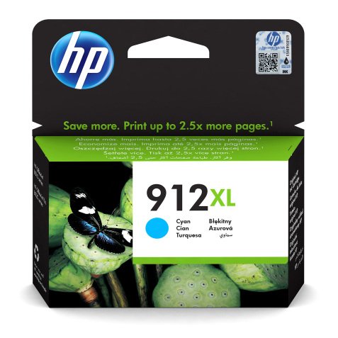 Cartuccia inchiostro HP originale 912XL ciano 3YL81AE