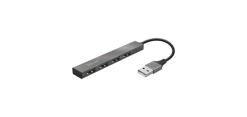 Mini Hub a 4 porte USB Trust Halyx Aluminium
