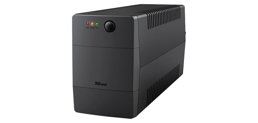 Gruppo di continuità Trust Paxxon 800VA 2 prese a parete nero