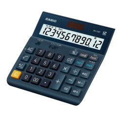Casio DH-12ET Desktop Calculator 12 Digit LCD Display Blue