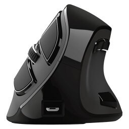 Mouse verticale senza filo ricaricabile Trust Voxx ergonomico nero