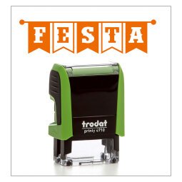 Timbro Trodat Printy 4910 "Festa" verde