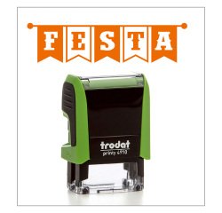 Timbro Trodat Printy 4910 "Festa" verde