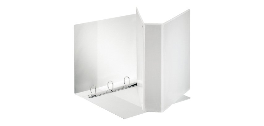 Raccoglitore ad anelli Esselte 4 anelli pp eco-compatibile A4 bianco
