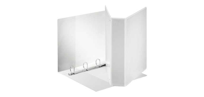Raccoglitore ad anelli Esselte 4 anelli pp eco-compatibile A4 bianco