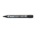 Pilot 100 Permanent Marker Fine Bullet Black Pack of 12