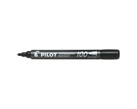 Pilot 100 Permanent Marker Fine Bullet Black Pack of 12