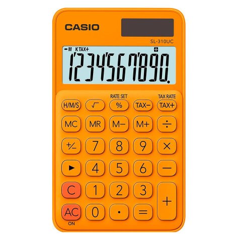 Calcolatrice tascabile Casio SL-310UC 10 cifre arancio