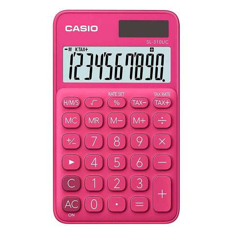 Calcolatrice tascabile Casio SL-310UC 10 cifre fucsia