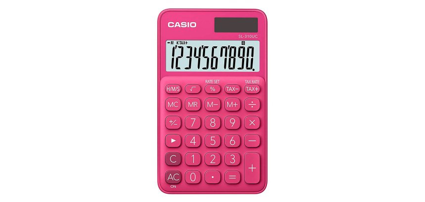 Calcolatrice tascabile Casio SL-310UC 10 cifre fucsia