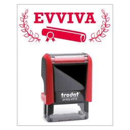 Timbro Trodat Printy 4910 "Evviva" rosso