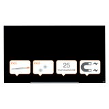Nobo Impression Pro Wall Mountable Magnetic Whiteboard Glass 190 x 100 cm Black