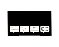 Lavagna magnetica Nobo Vetro nero 188 x 106 cm