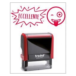 Timbro Trodat Printy 4912 "Eccellente" rosso