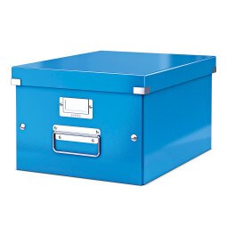 Leitz Click & Store WOW Storage Box A4 Laminated Cardboard Blue 281 x 370 x 200 mm