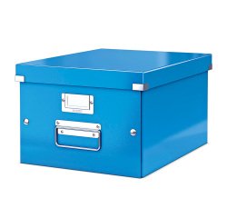 Leitz Click & Store WOW Storage Box A4 Laminated Cardboard Blue 281 x 370 x 200 mm