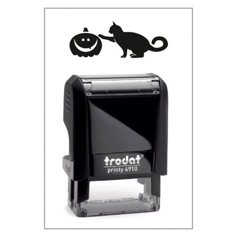 Timbro Trodat Printy 4910 "Gatto nero" nero